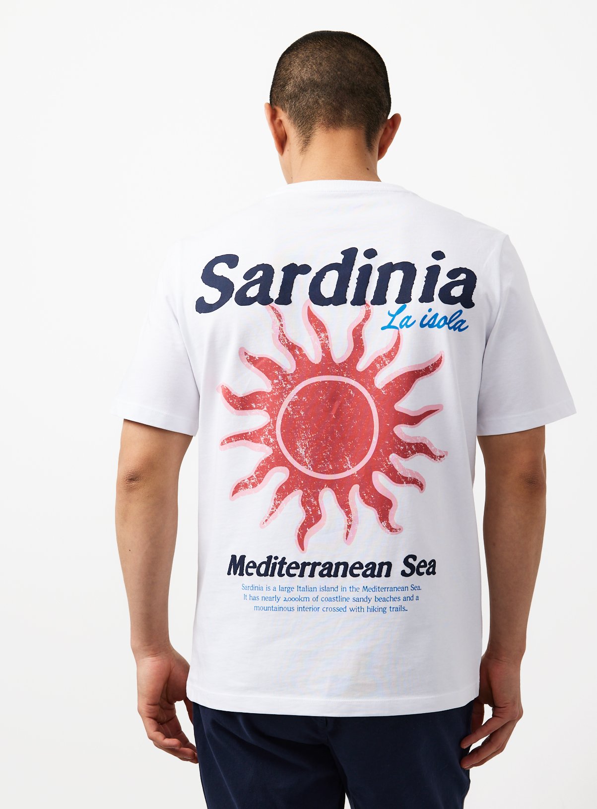 White Sardinia Graphic T-Shirt 