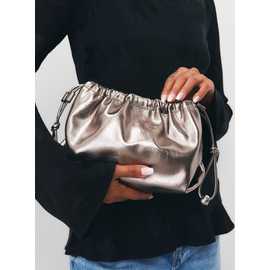 High Shine Drawstring Clutch One Size