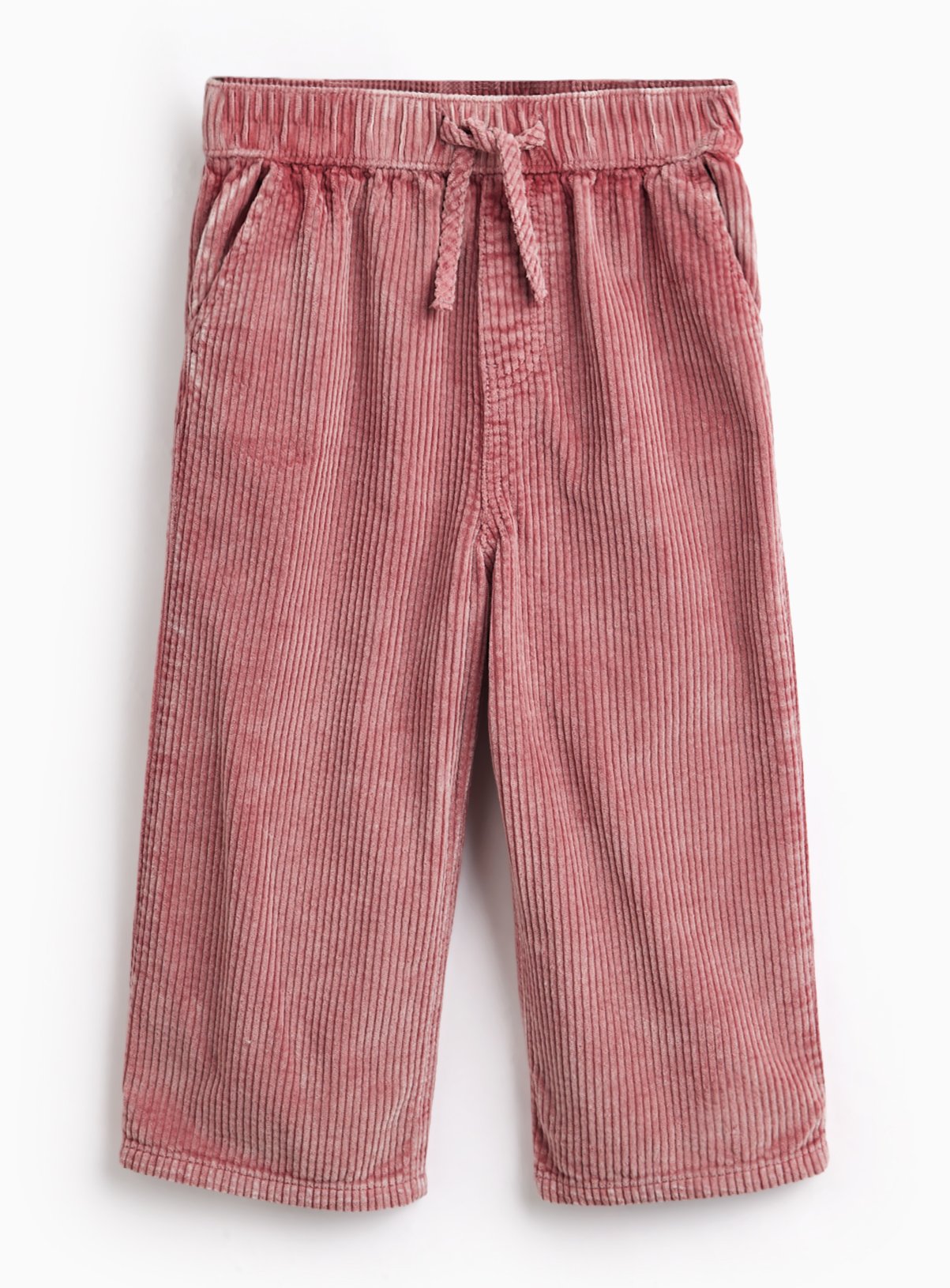 Corduroy Pull-On Wide Leg Trousers 