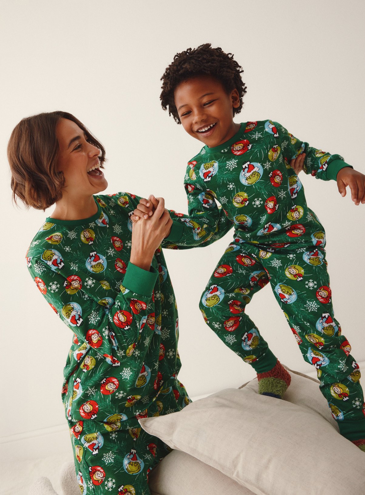 Family Matching Christmas The Grinch Pyjamas 