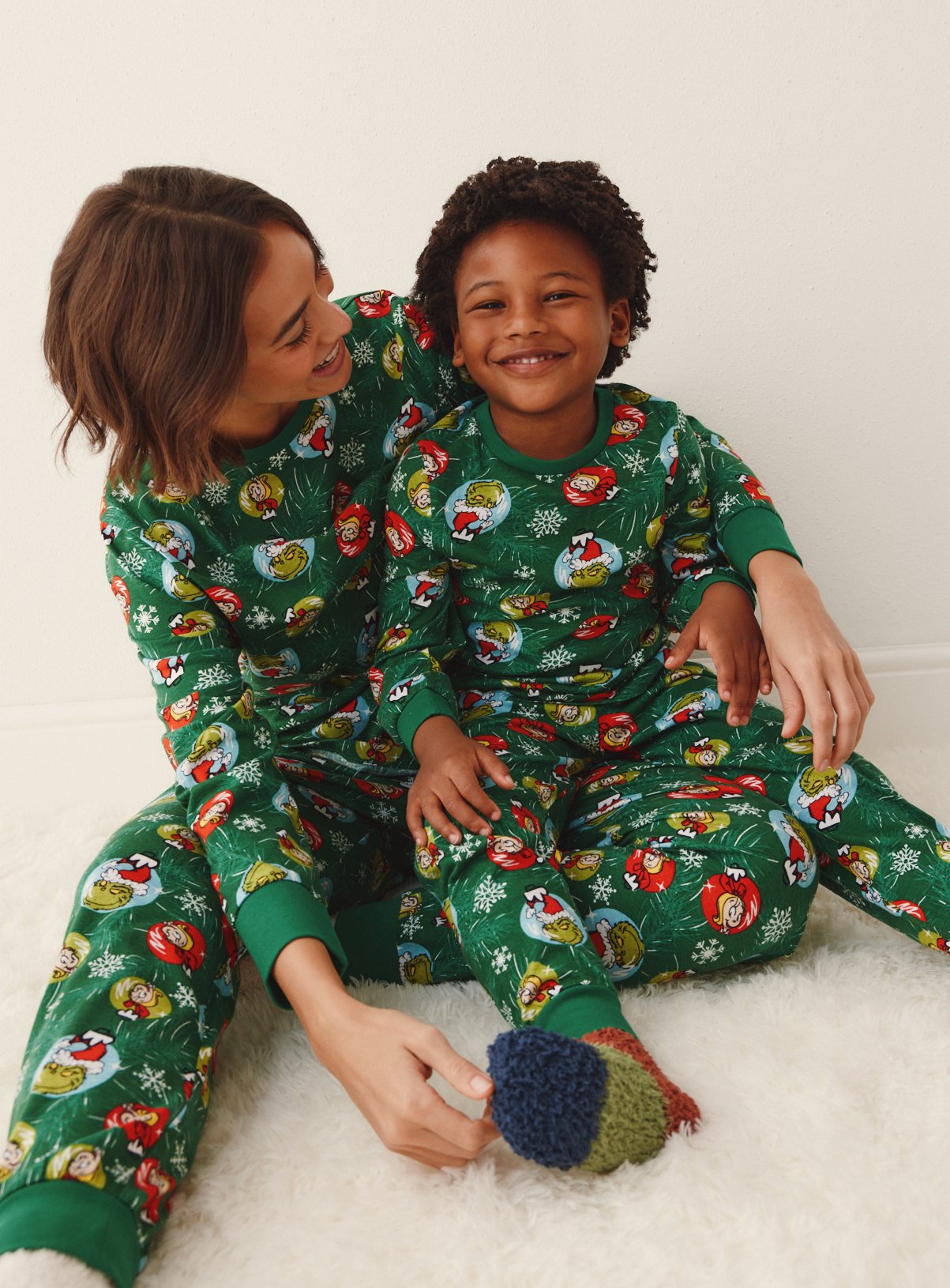 Family Matching Christmas The Grinch Pyjamas 