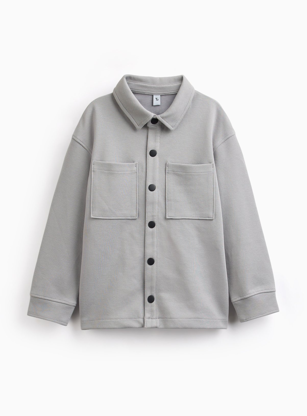 Grey Jersey Overshirt 