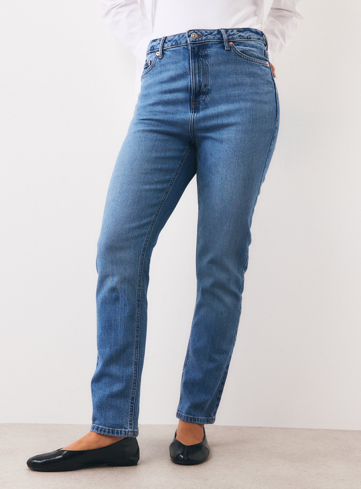 Authentic Slim Mid-Rise Jeans 