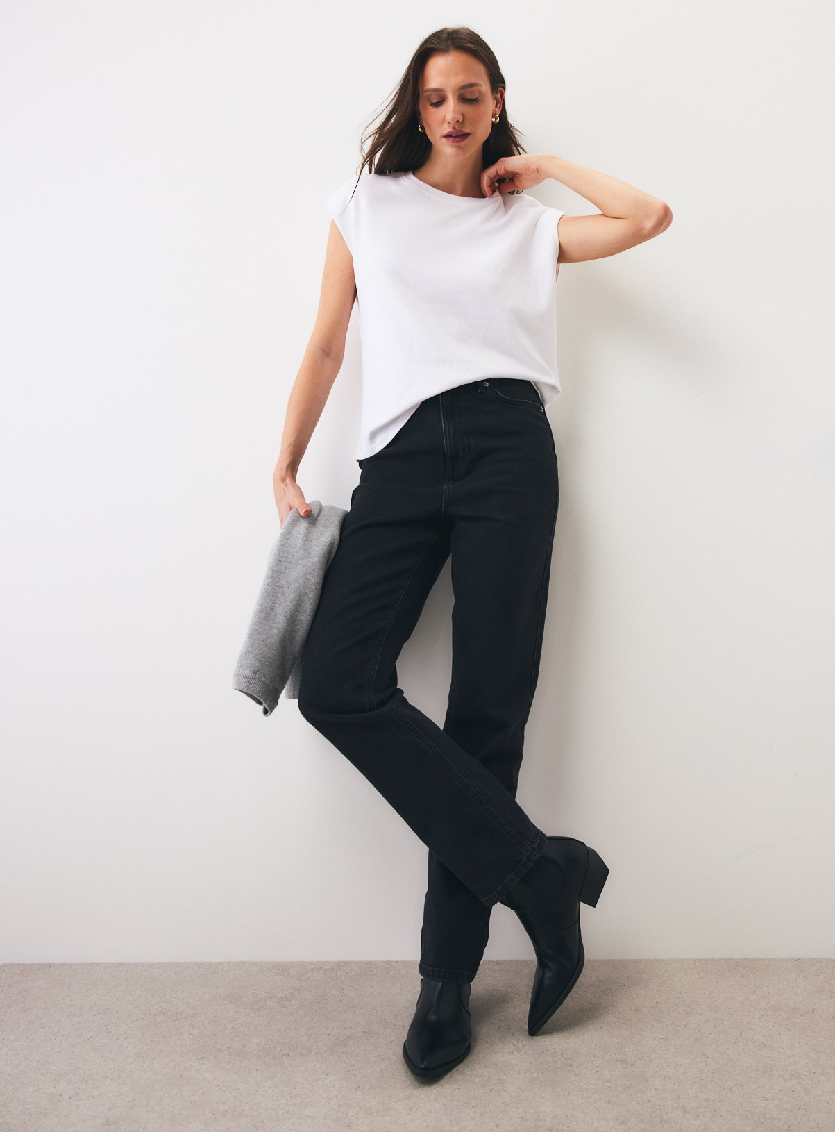 Black Slim Denim Jeans 
