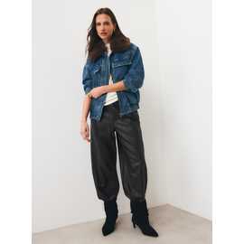 Mid Wash Faux Fur Denim Jacket