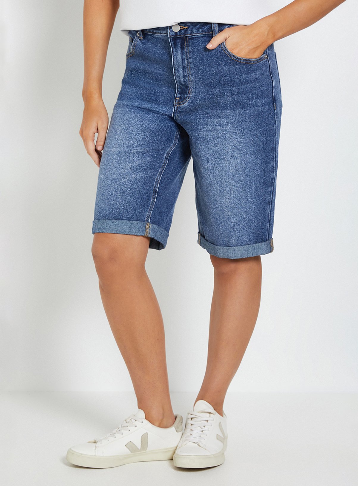 DOROTHY PERKINS Turn Up Denim Short 