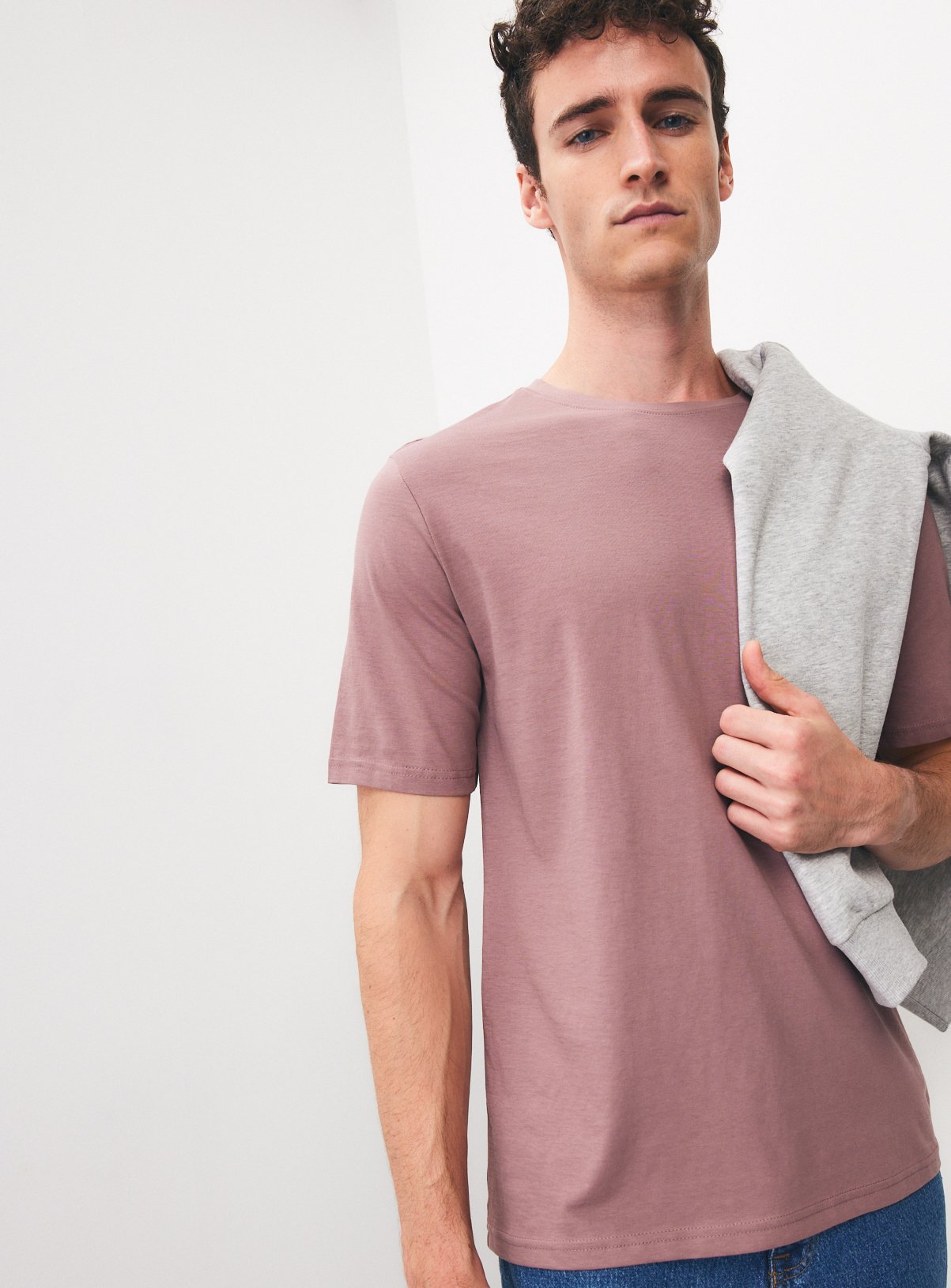 Pink Regular Fit Crewneck T-Shirt 
