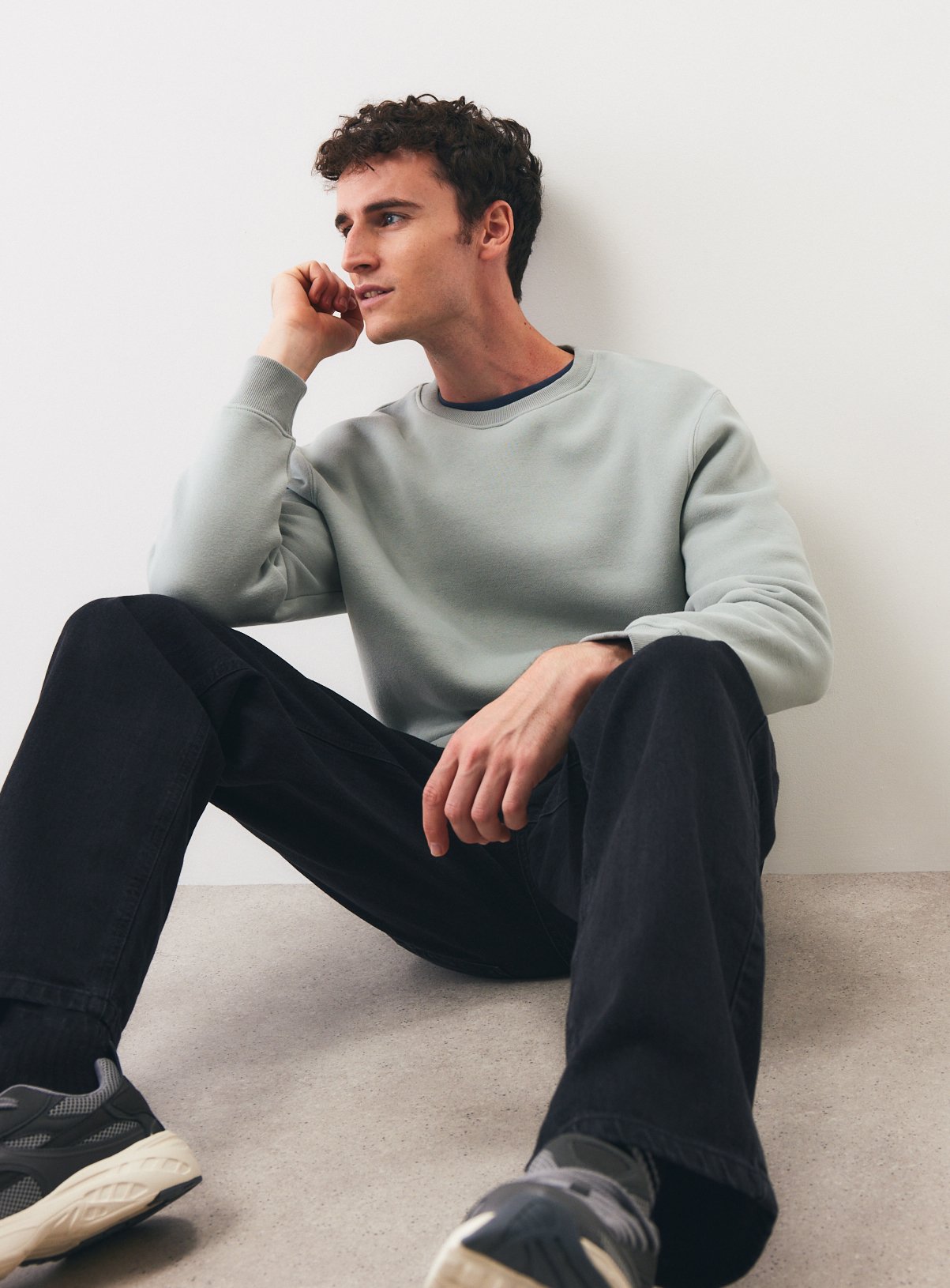 Pale Green Crewneck Sweatshirt 