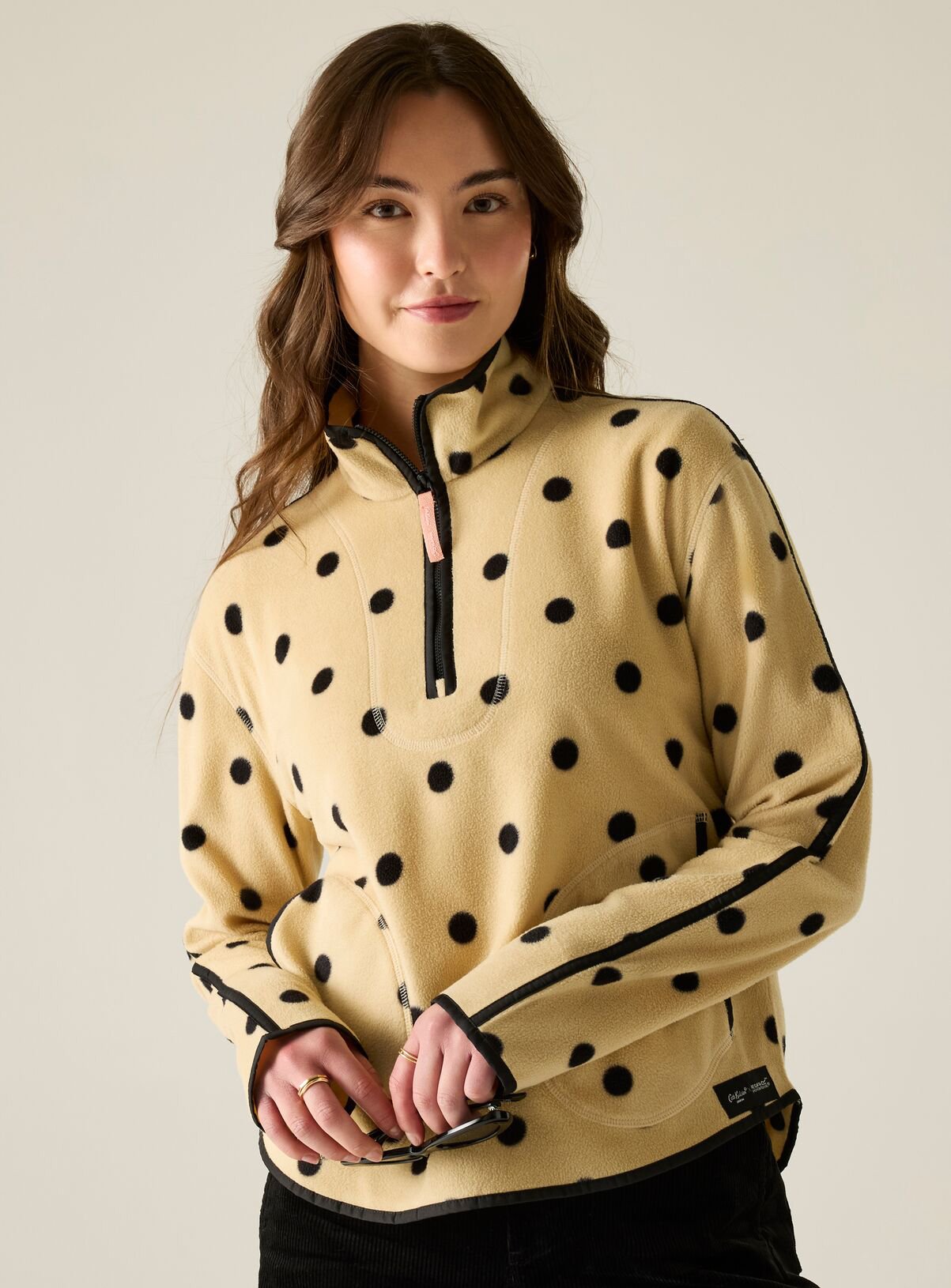 REGATTA Cath Kidston Printed Half Zip Fleece Spot Print 