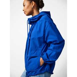 Cobalt Blue Hooded Windbreaker M