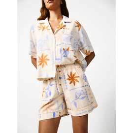 Holiday Patchwork Print Co-ord Shorts