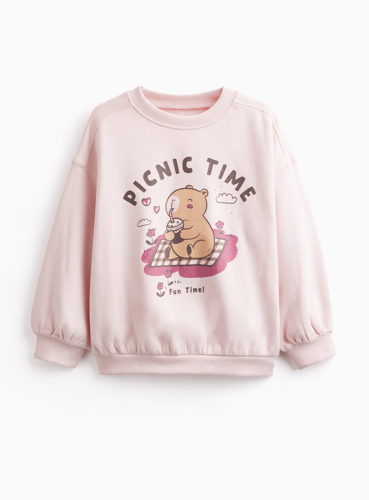 Capybara Picnic Time Crewneck Sweatshirt 