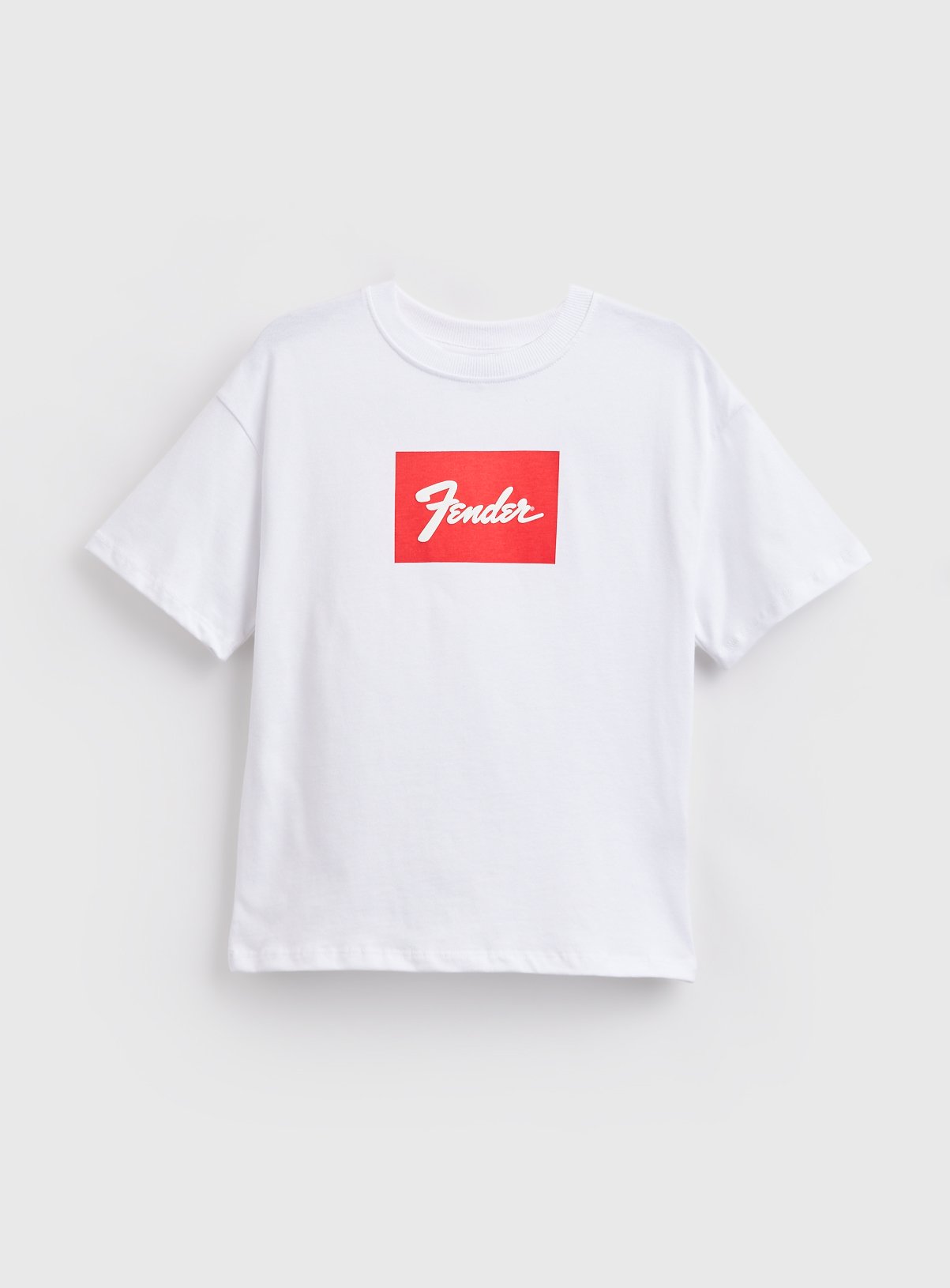 White Fender Graphic T-Shirt 13 years
