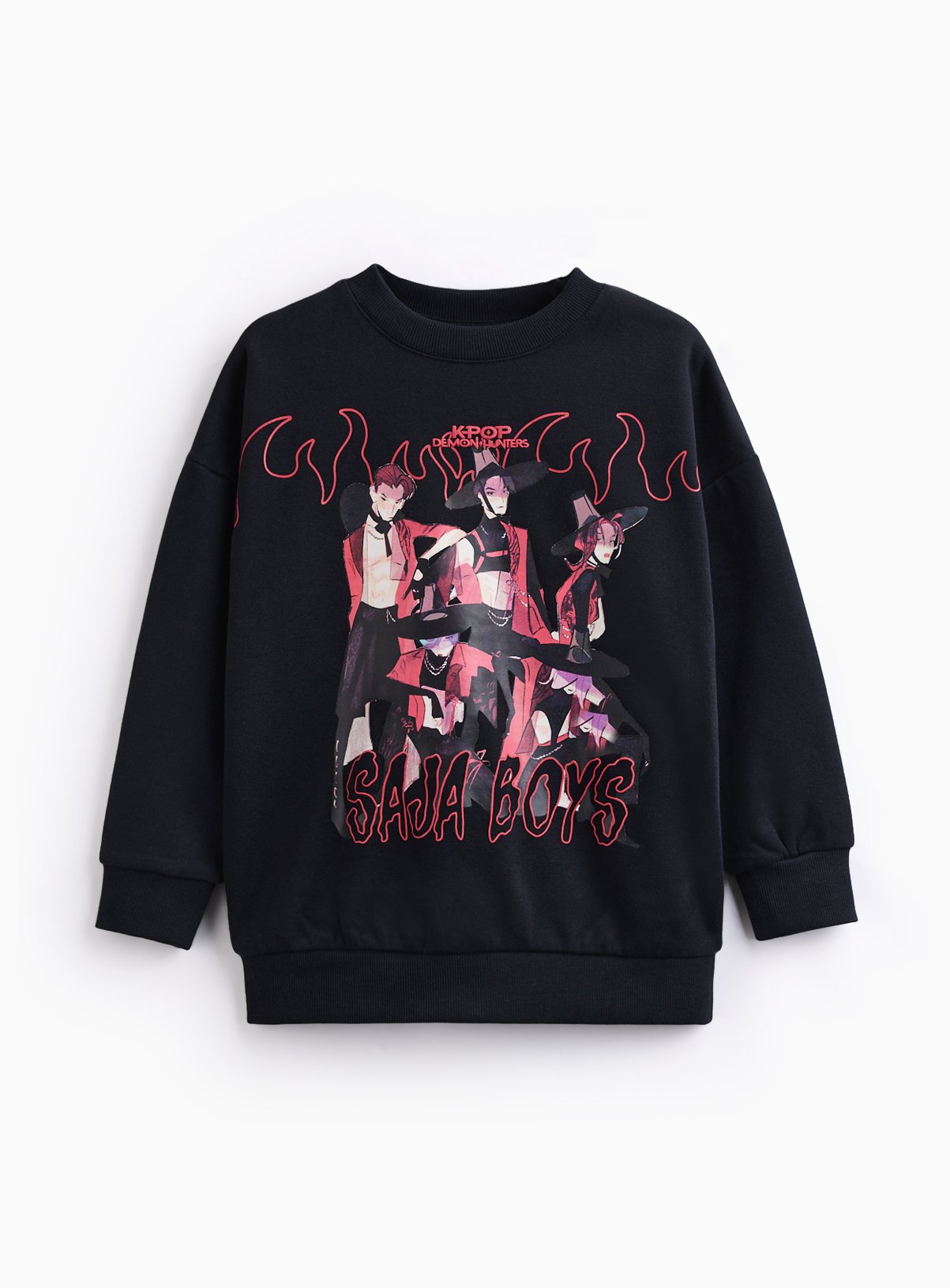 Black K-Pop Demon Hunters Sweatshirt 12 years