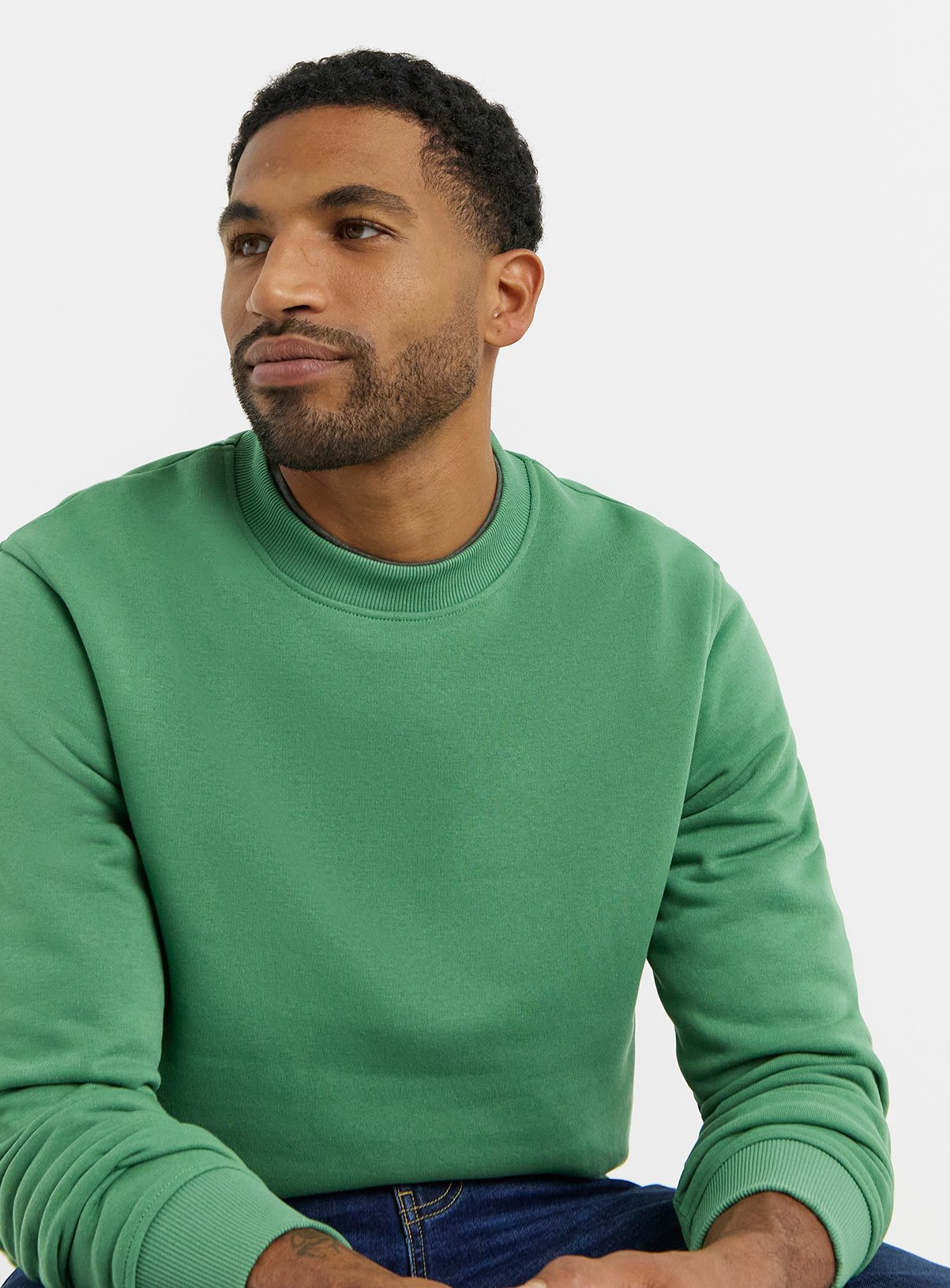 JACAMO Crew Neck Sweatshirt Long 
