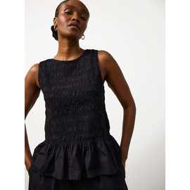 Poplin Shirred Sleeveless Co-ord Top