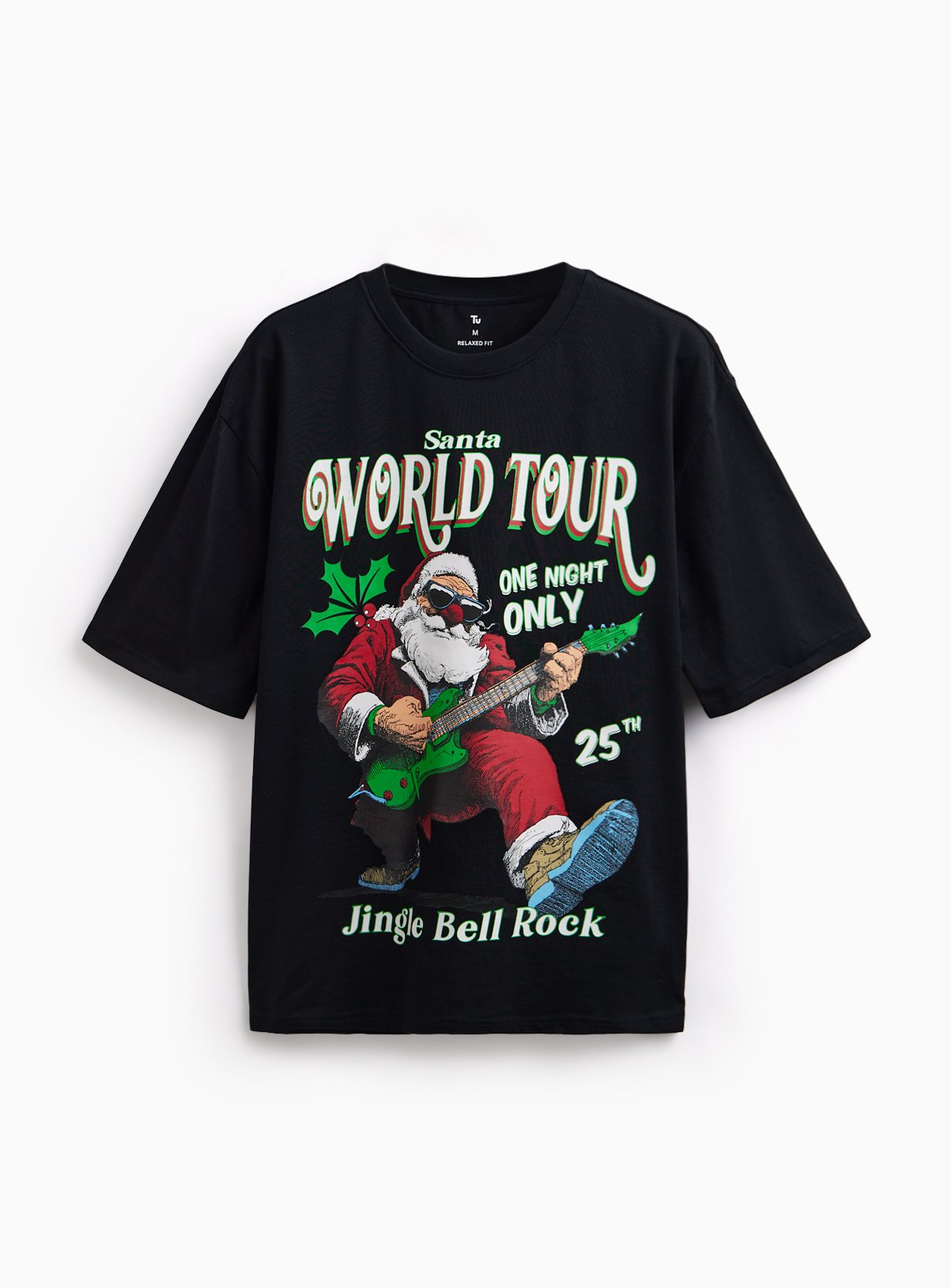 Santa World Tour Graphic Print T-Shirt 