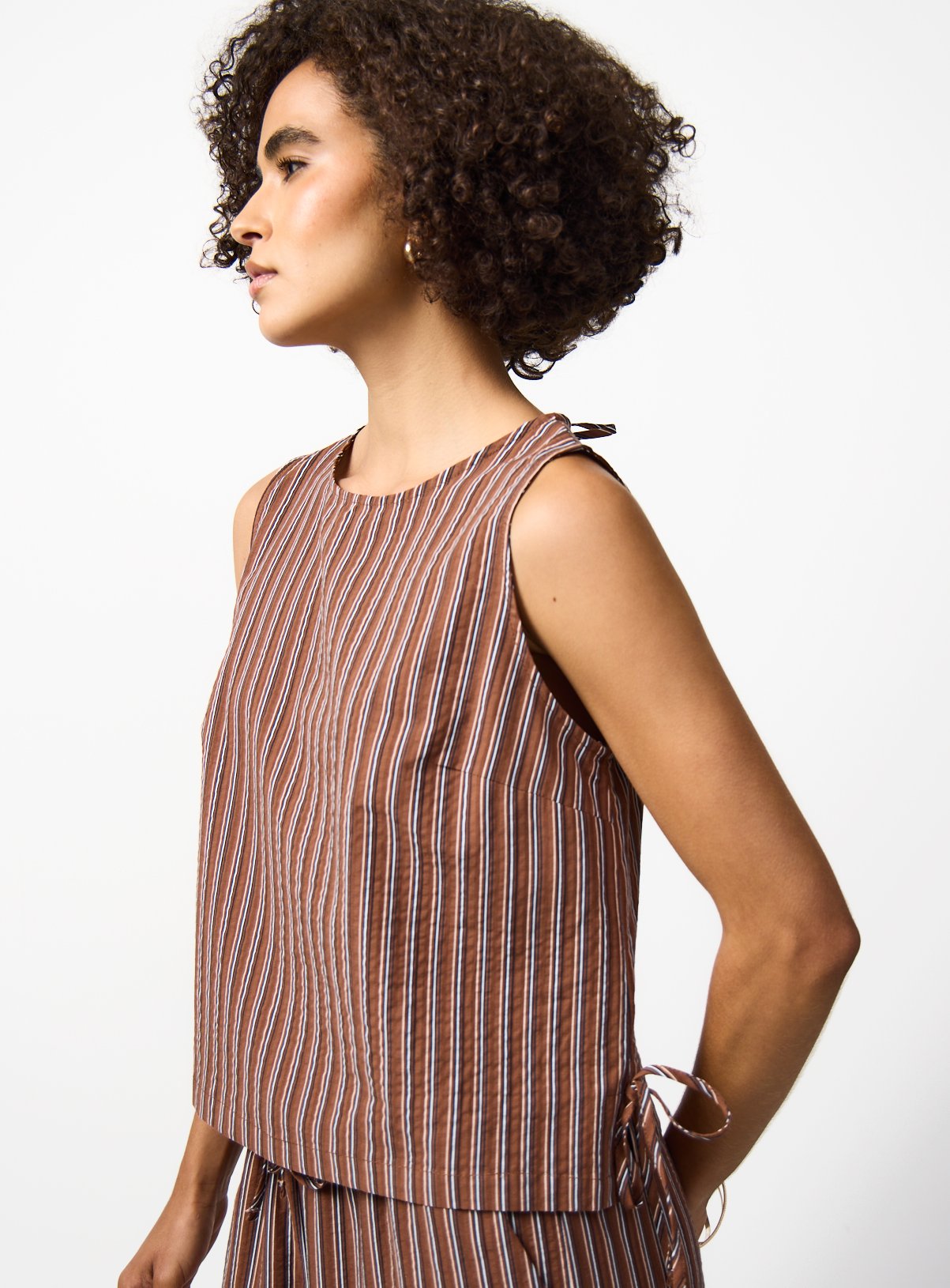 Sleeveless Co-ord Shell Top 