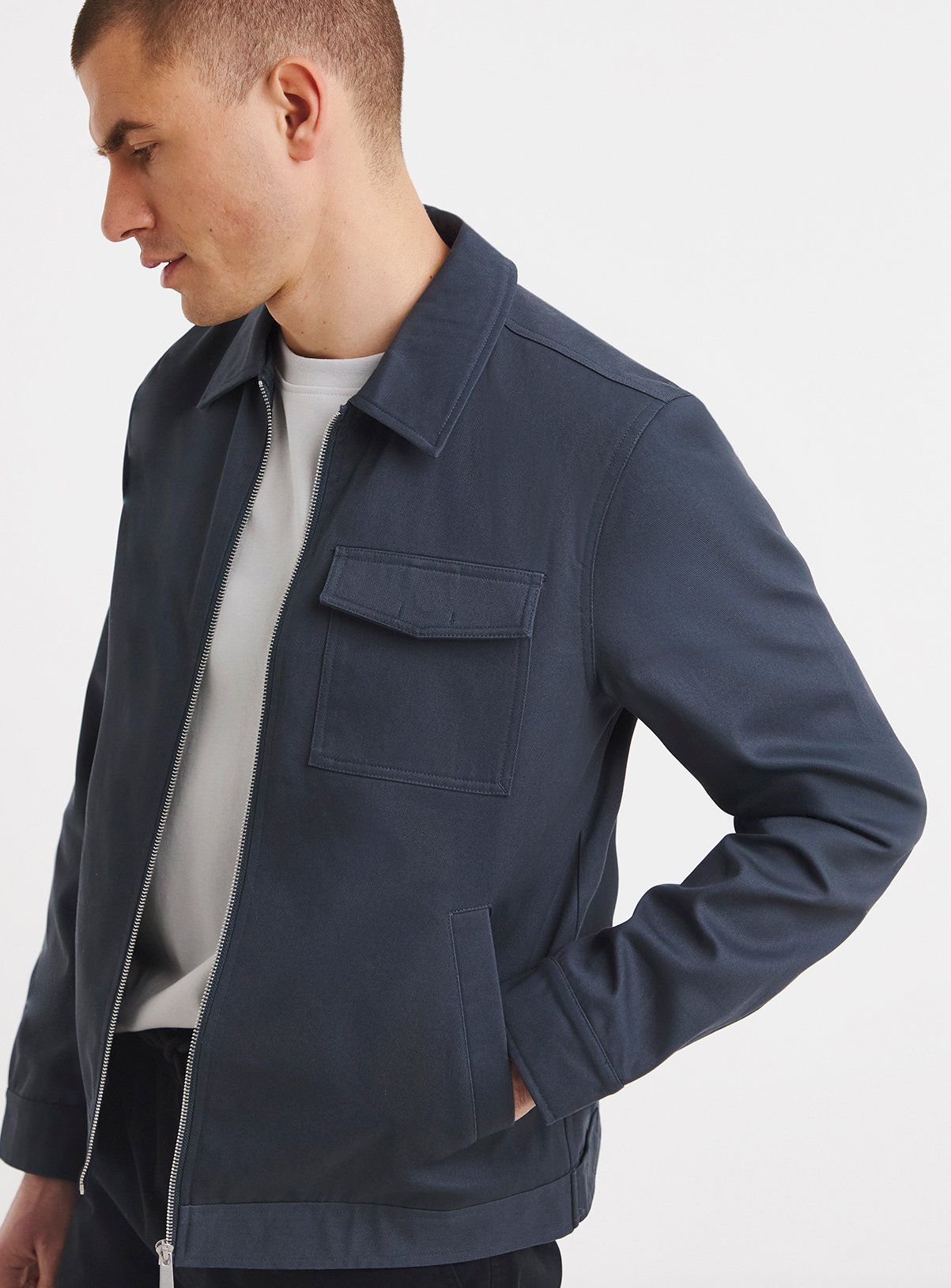 JACAMO Smart Zip Up Harrington