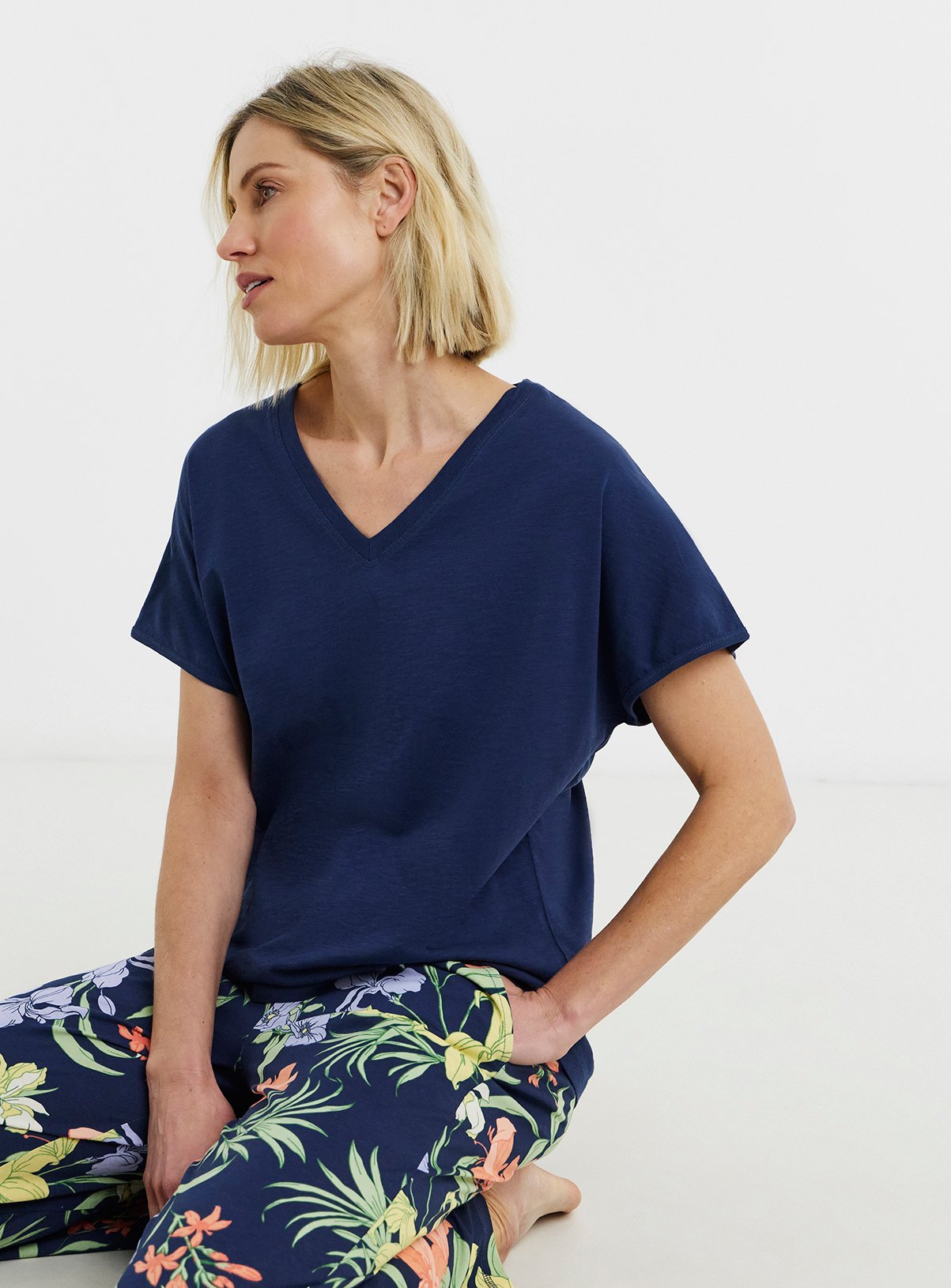 JD WILLIAMS Cotton Floral Pyjama Set 16-18