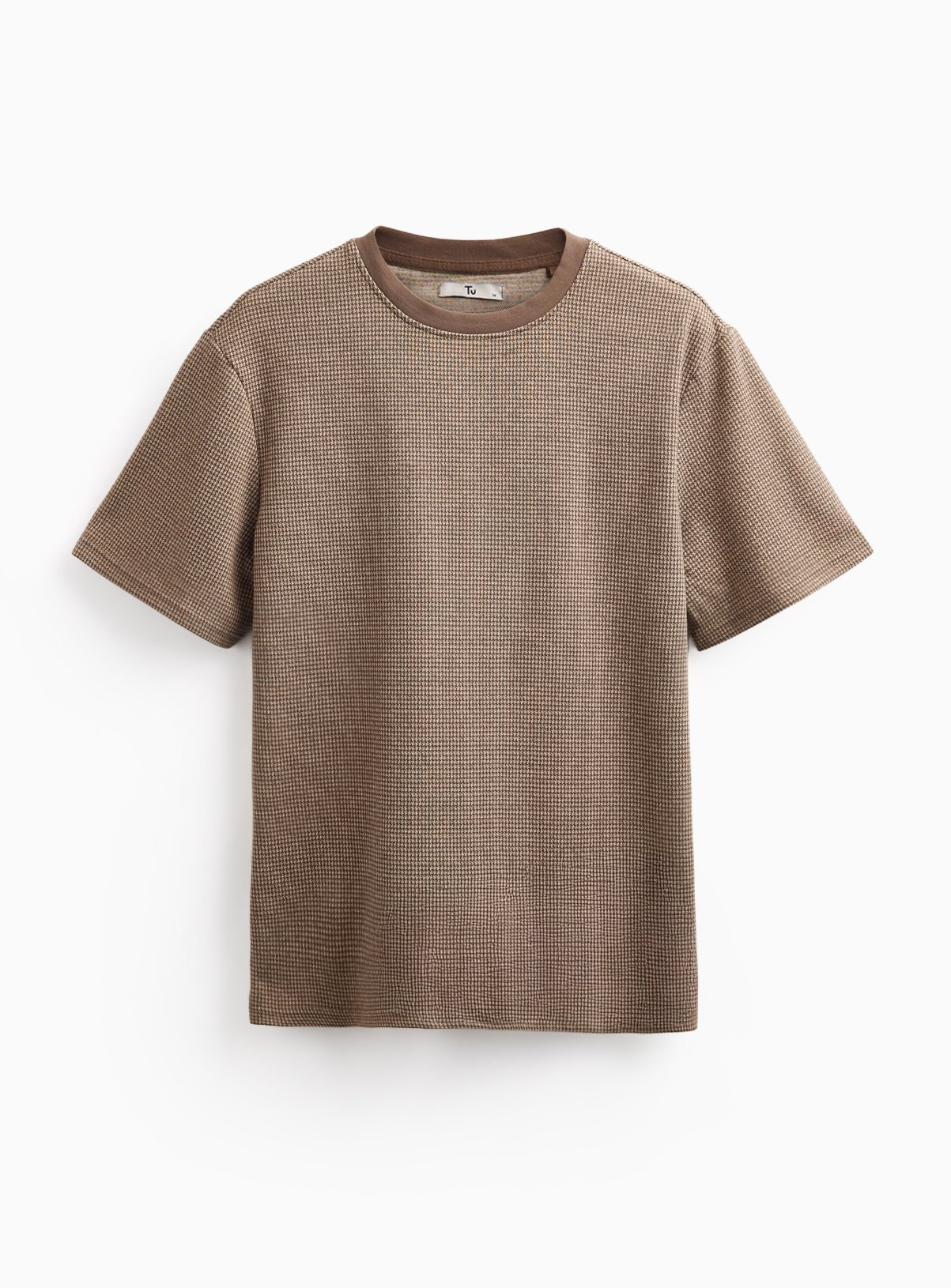 Dogtooth Crewneck T-Shirt 