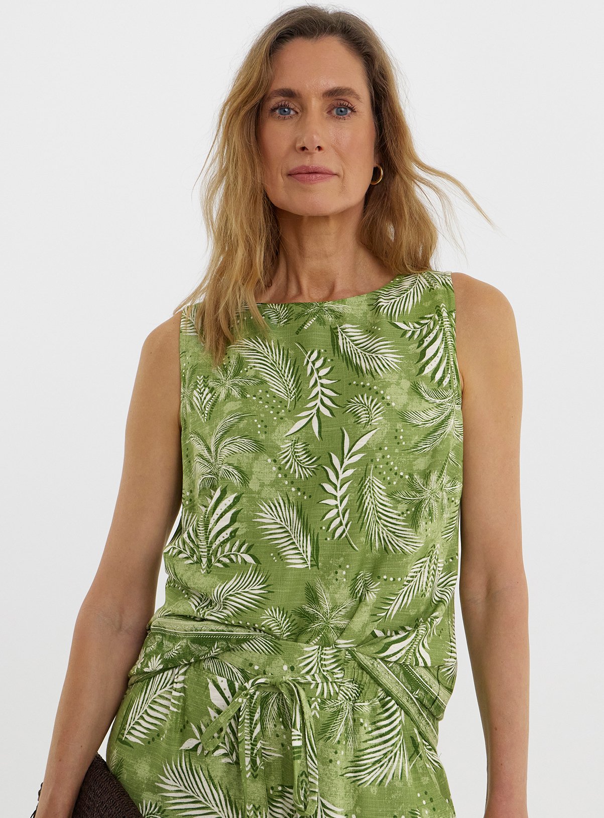 JD WILLIAMS Linen Mix Shell Top 