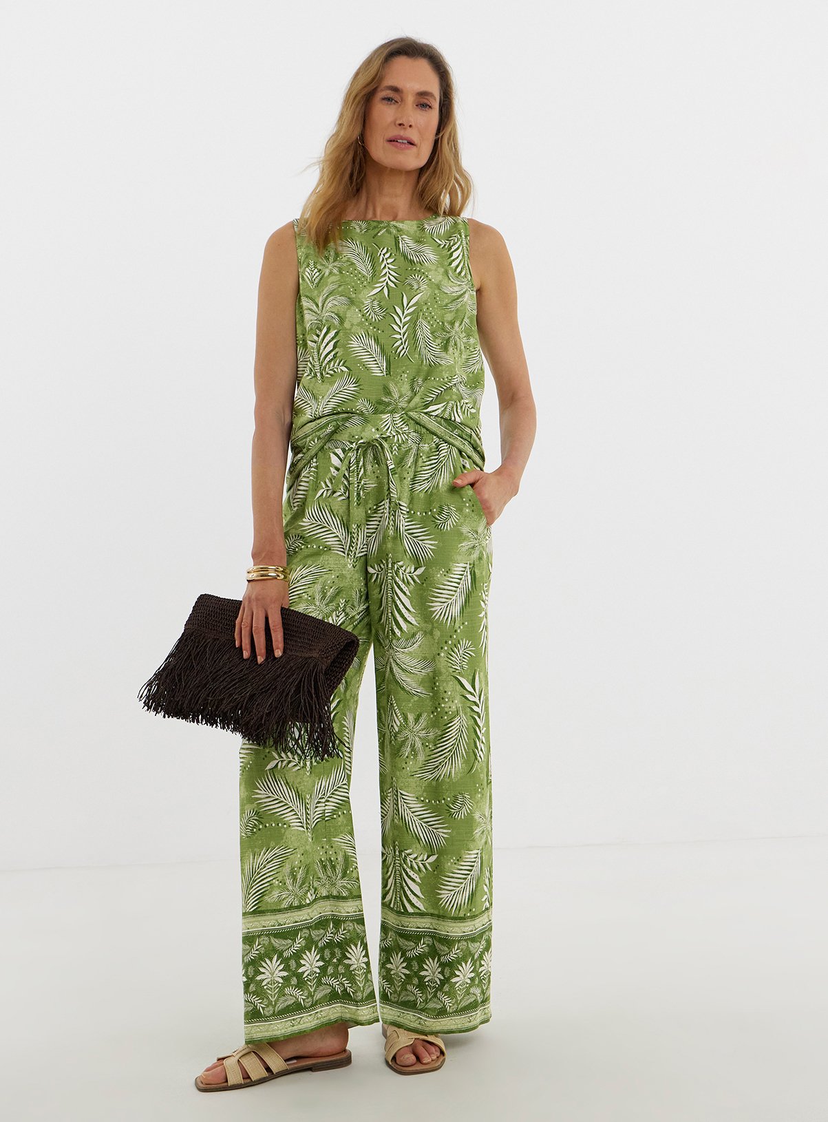 JD WILLIAMS Linen Mix Shell Top 