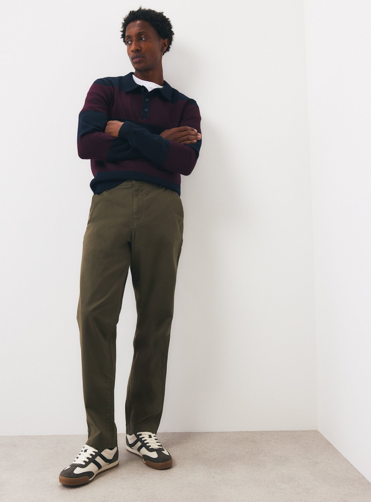 Khaki Ultimate Straight Leg Chinos 