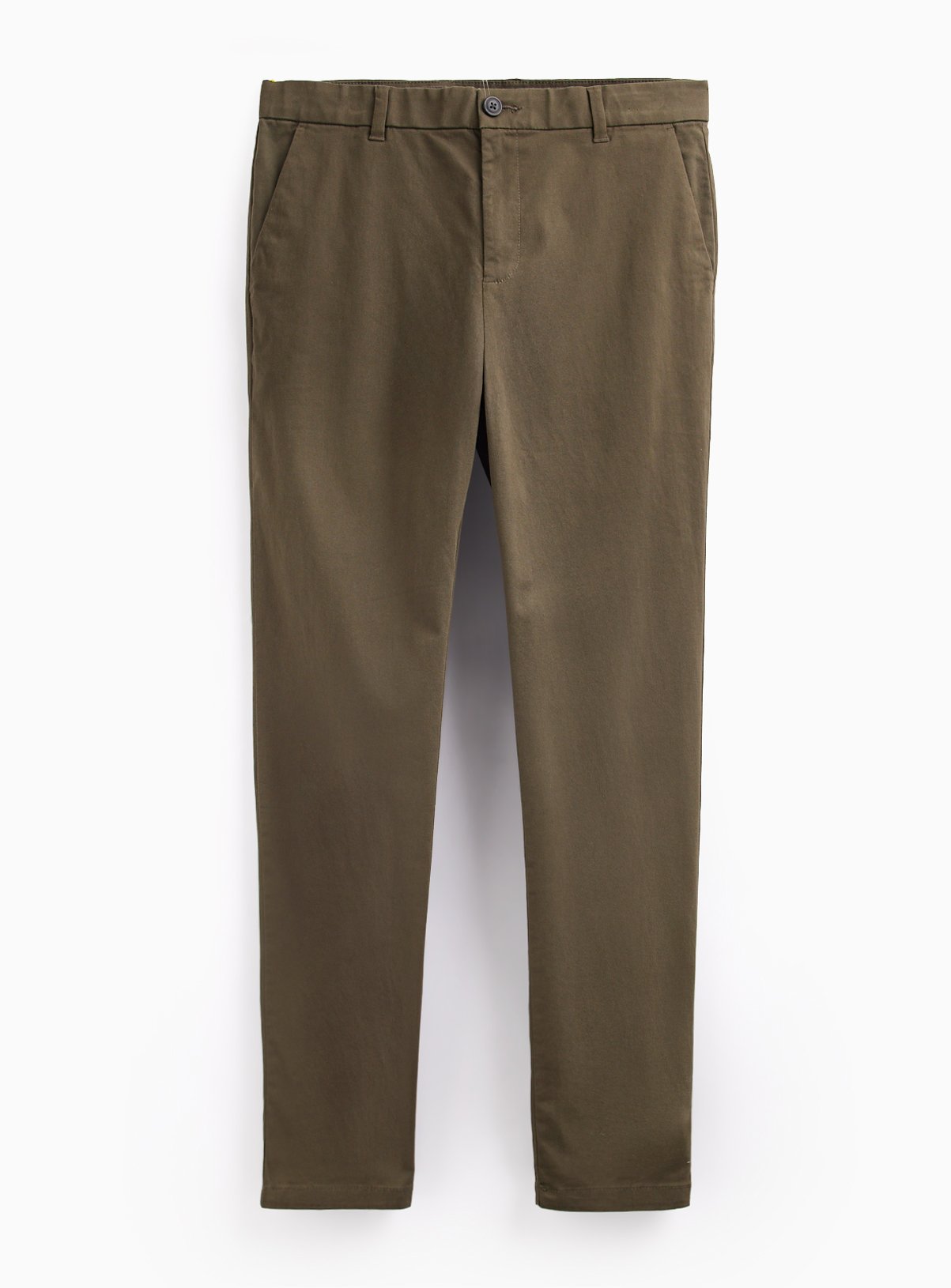 Khaki Slim Chino Trousers 