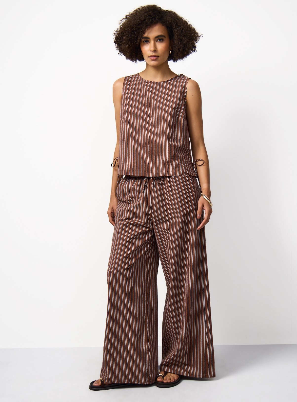 Wide Leg Co-ord Trousers 