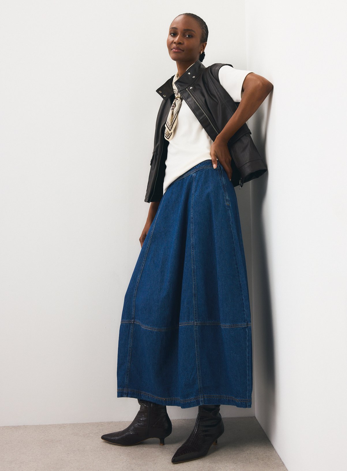 Blue Tulip Denim Skirt 