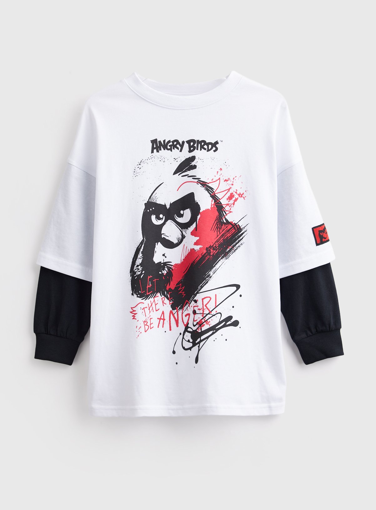 Angry Birds Faux Layer Long Sleeve T-Shirt 