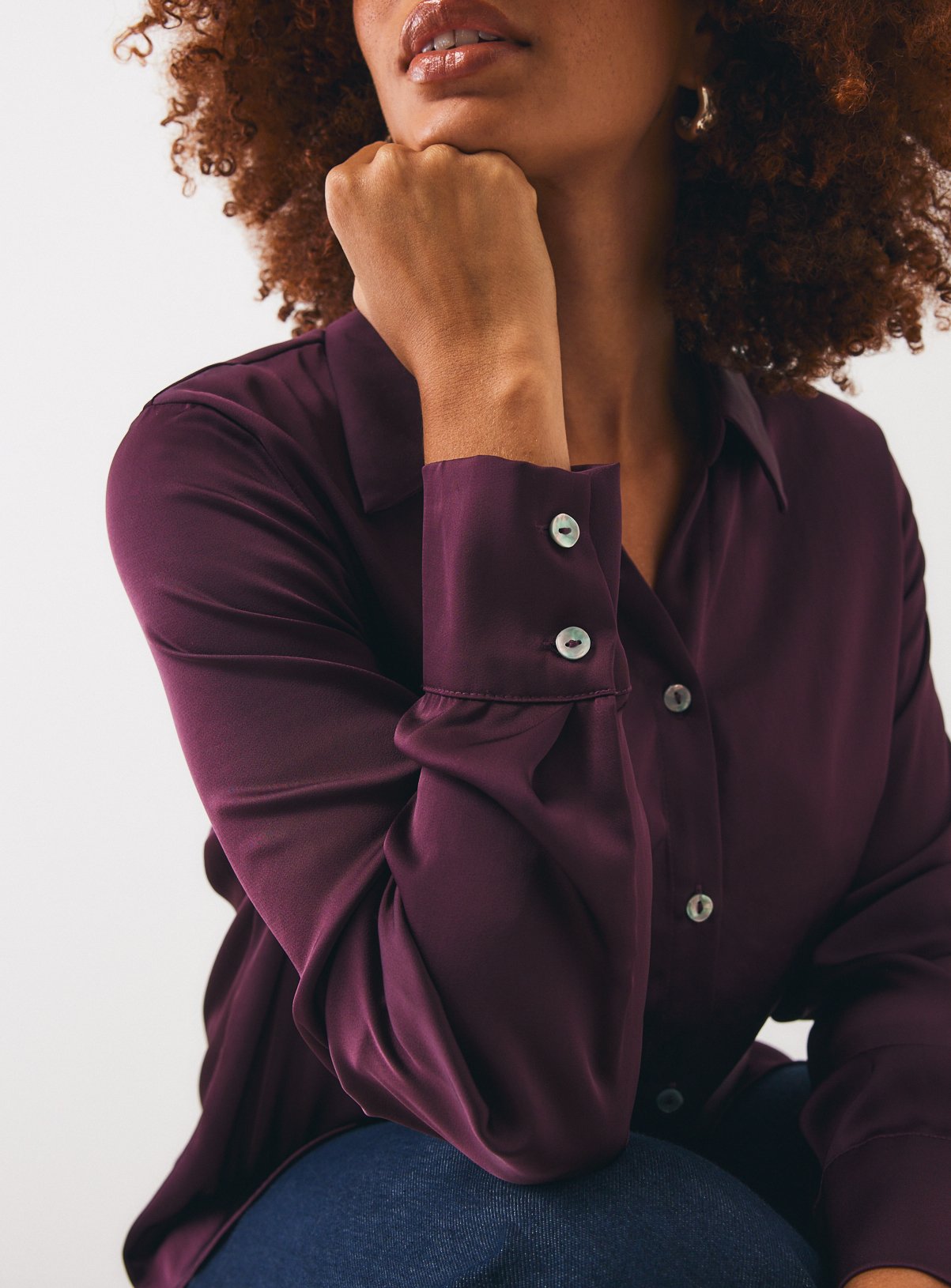 Satin Regular Fit Shirt 