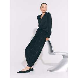 Sequin Balloon Trousers