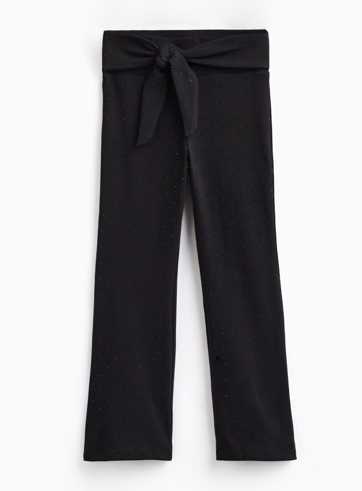 Hotfix Tie Front Loose Fit Leggings 