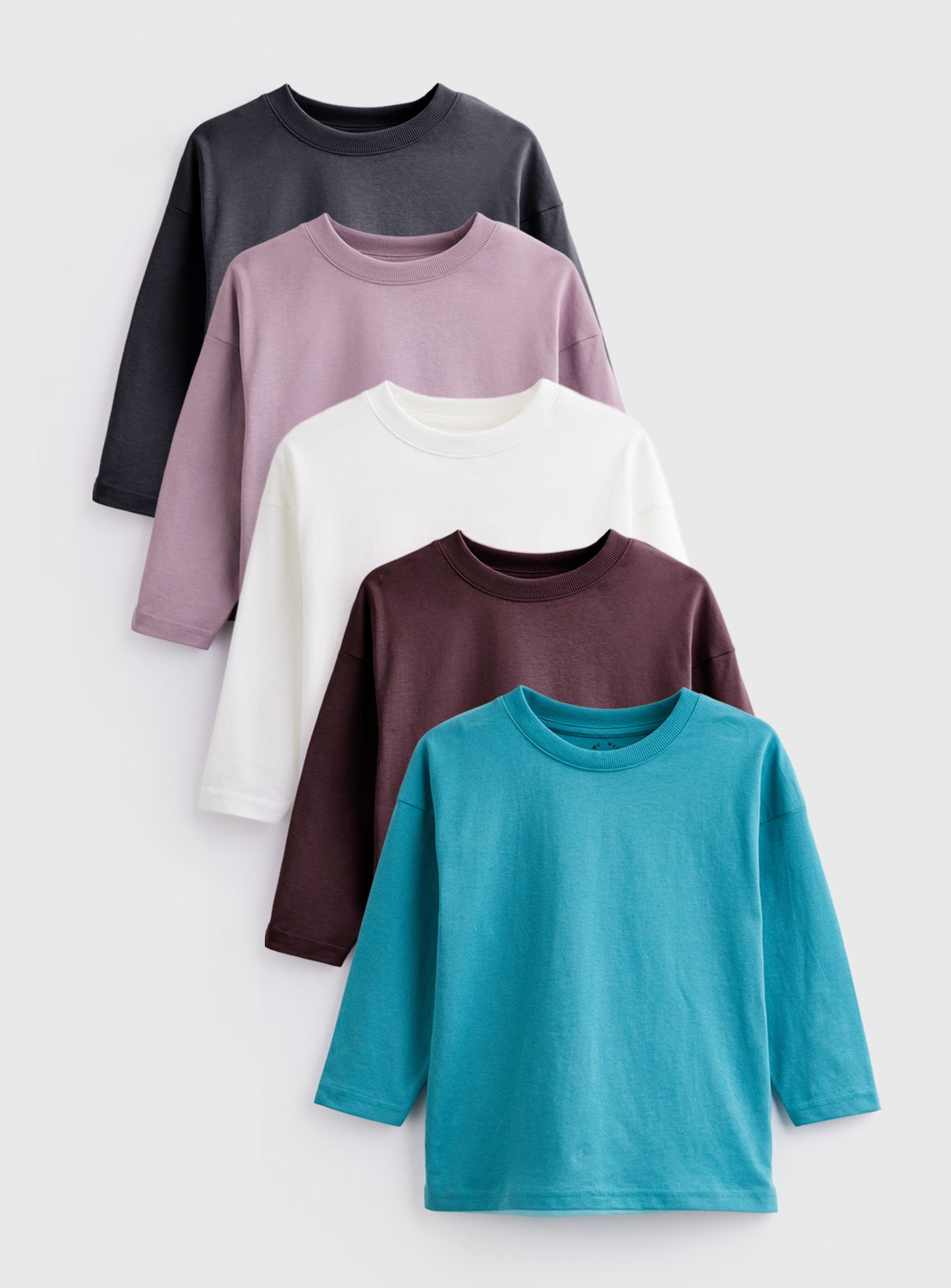 Long Sleeve T-Shirts 5 Pack 