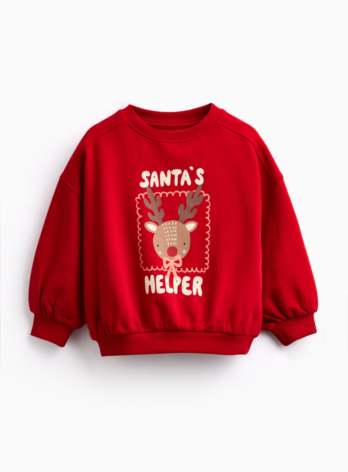 Santa’s Helper Reindeer Crewneck Sweatshirt 