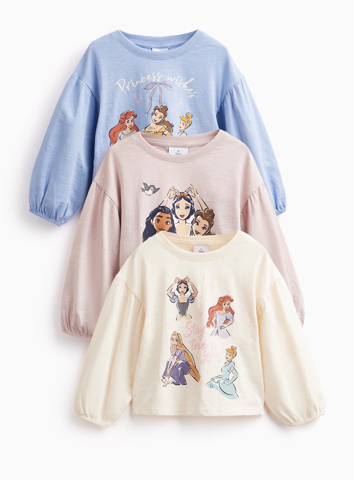 Disney Princess Long Sleeve T-Shirts 3-Pack 