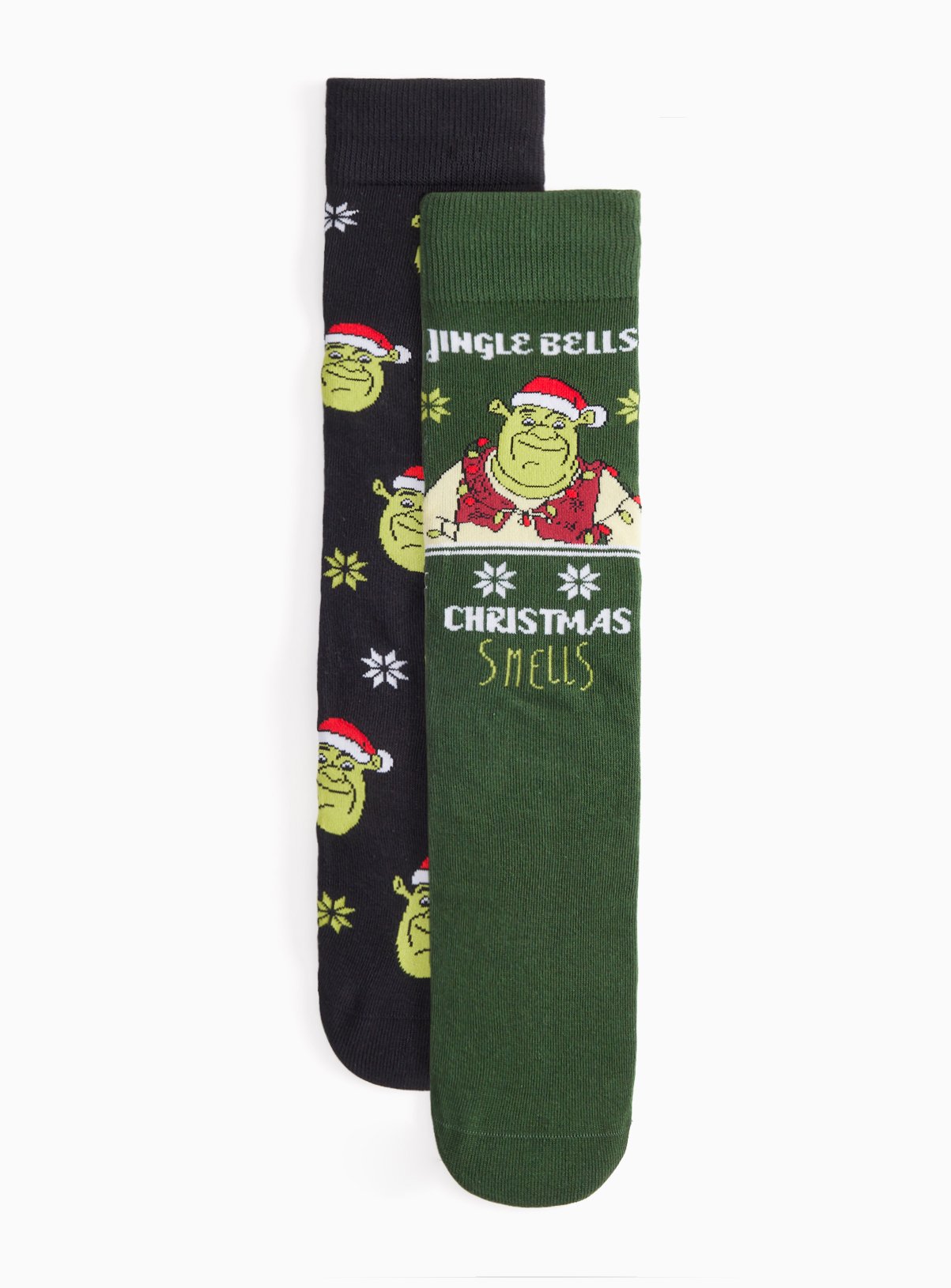 Shrek Novelty Christmas Socks 2-Pack 