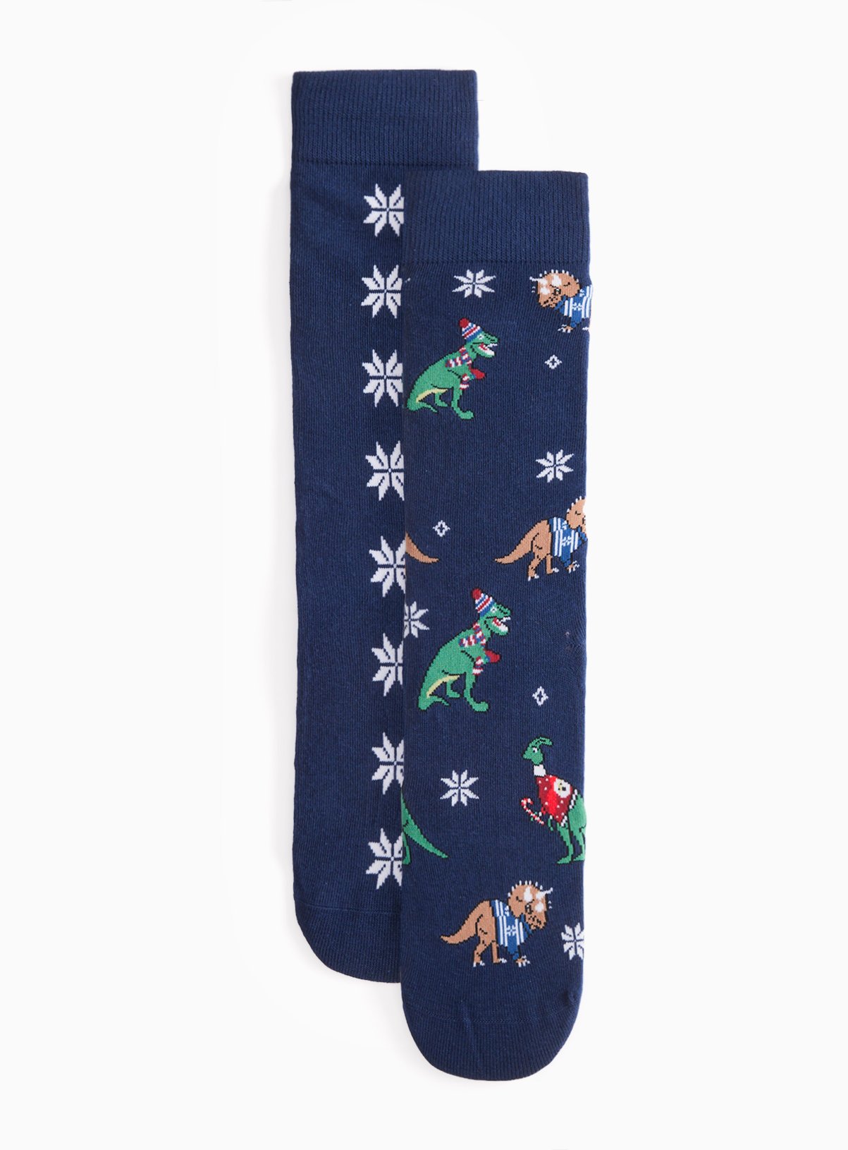 Christmas Dinosaur Novelty Ankle Socks 2-Pack 