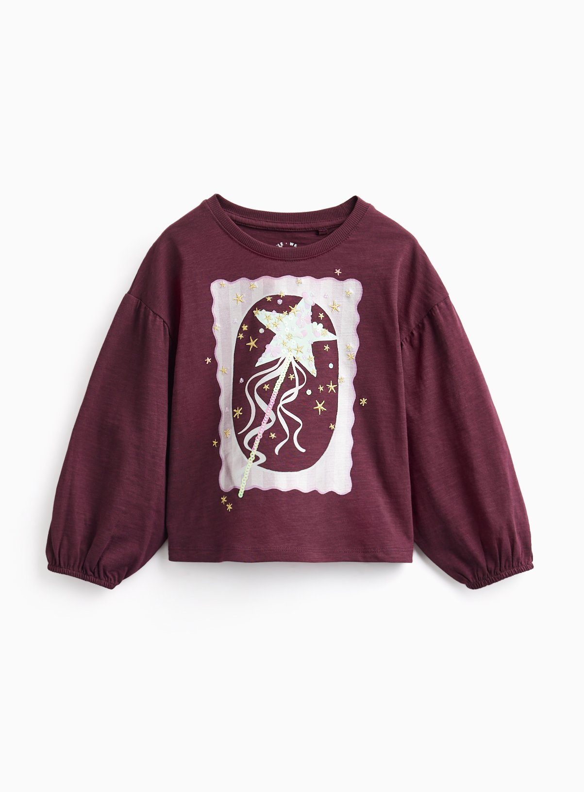 Fairy Wand Sequin Long Sleeve Top 