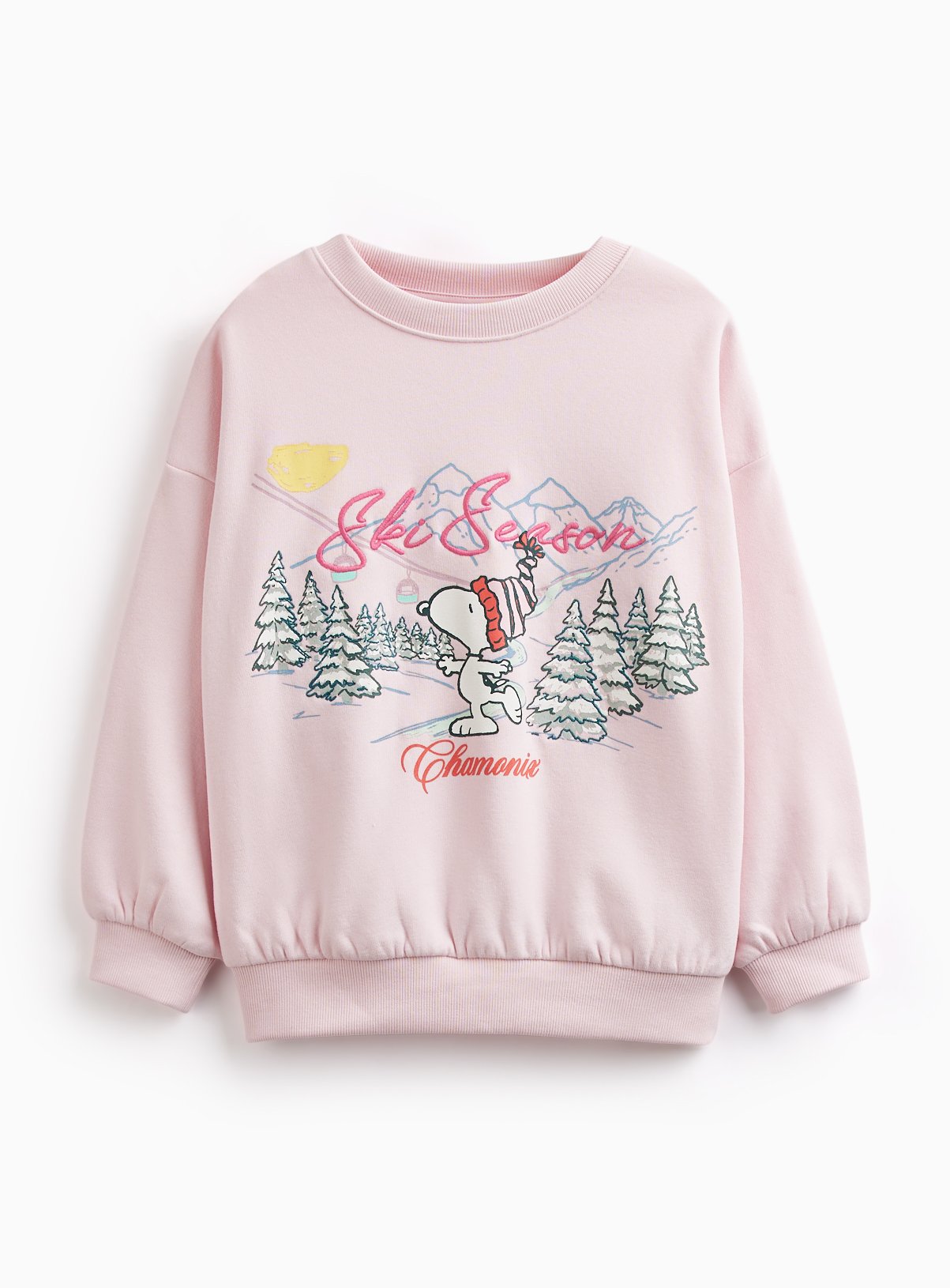 Mini Me Pink Snoopy Ski Sweatshirt 