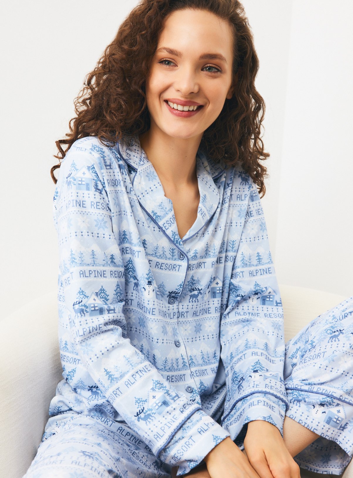 Festive Alpine Resort Traditional Pyjamas 