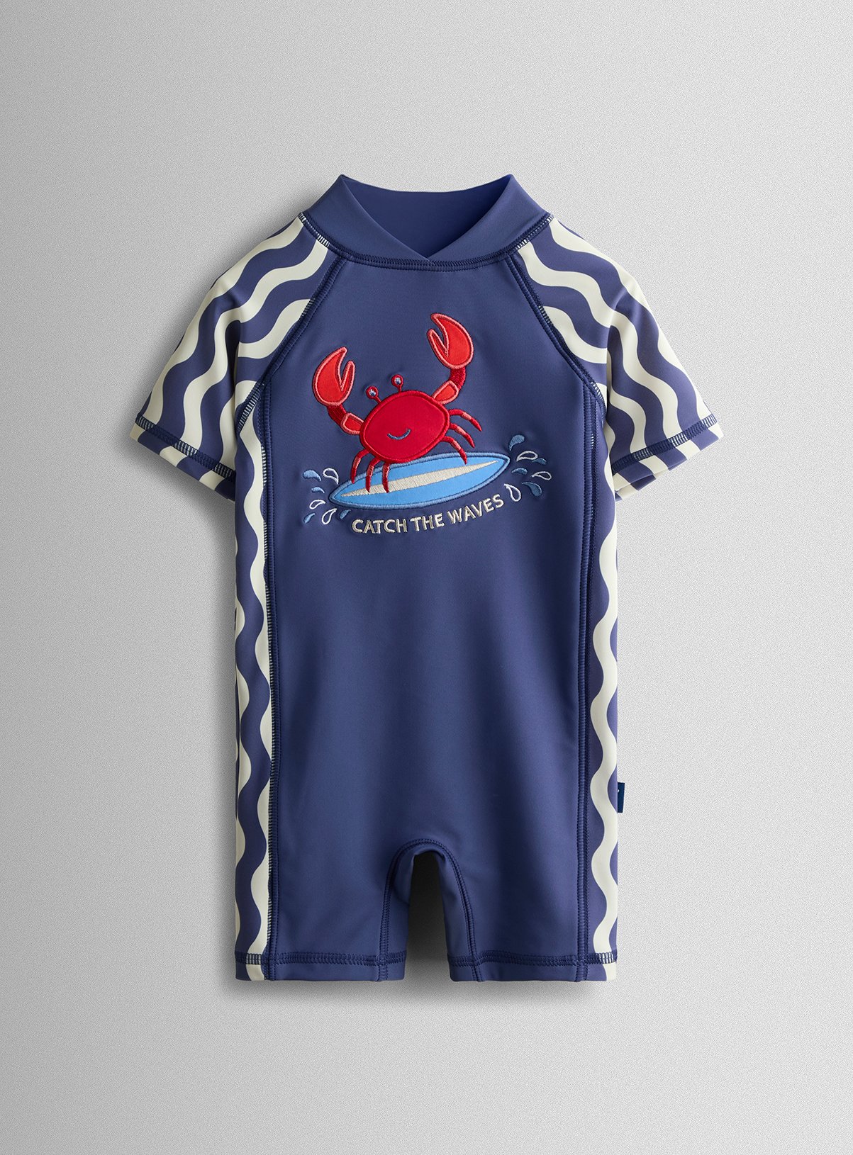JOJO MAMAN BÉBÉ Crab All in One Sun Protection Suit 