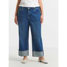 SIMPLY BE Mid Wash Cropped Straight Leg Jeans