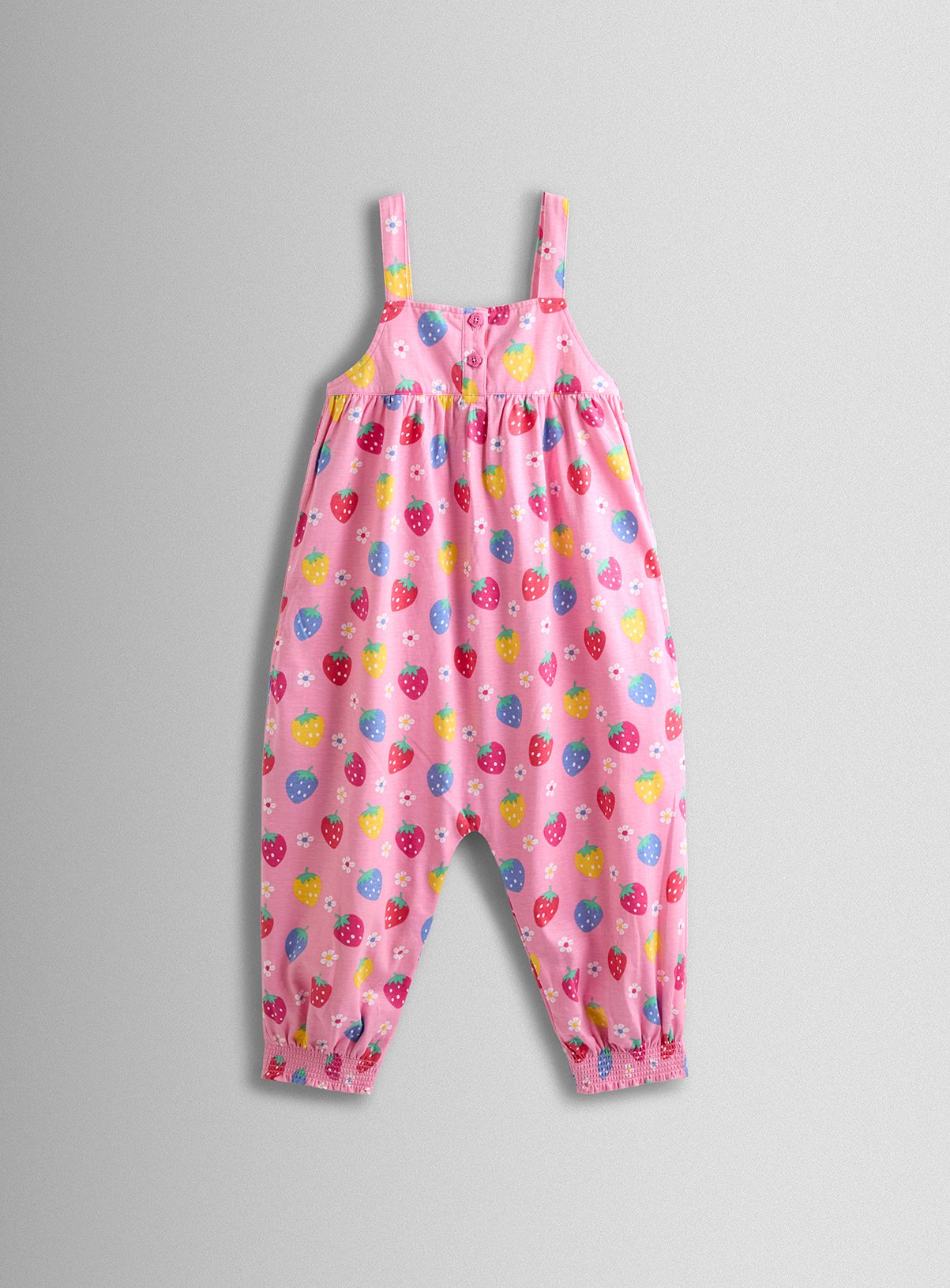 JOJO MAMAN BÉBÉ Strawberry Floral Jumpsuit 