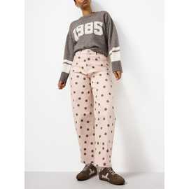 Pink Polka Dot Jeans