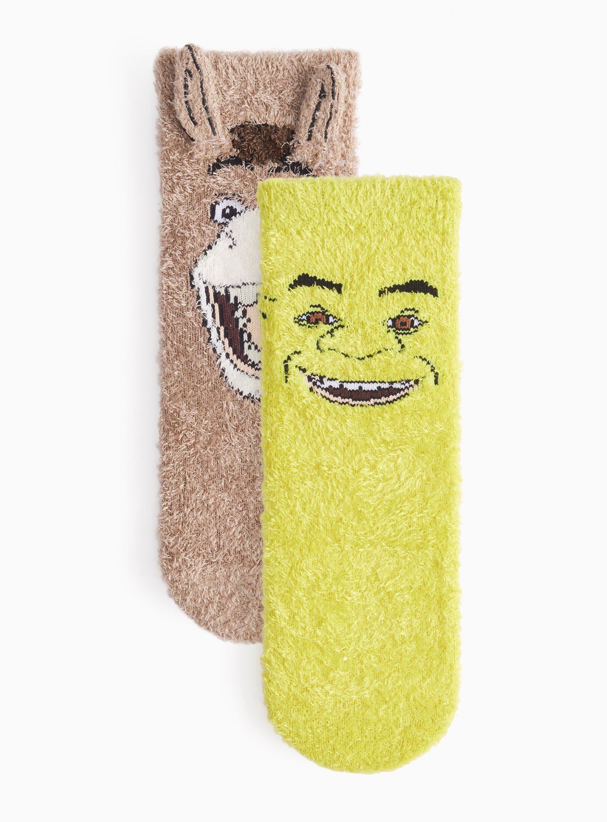 Shrek & Donkey Cosy Socks 2-Pack 