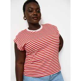 Pink Stripe Muscle Tee