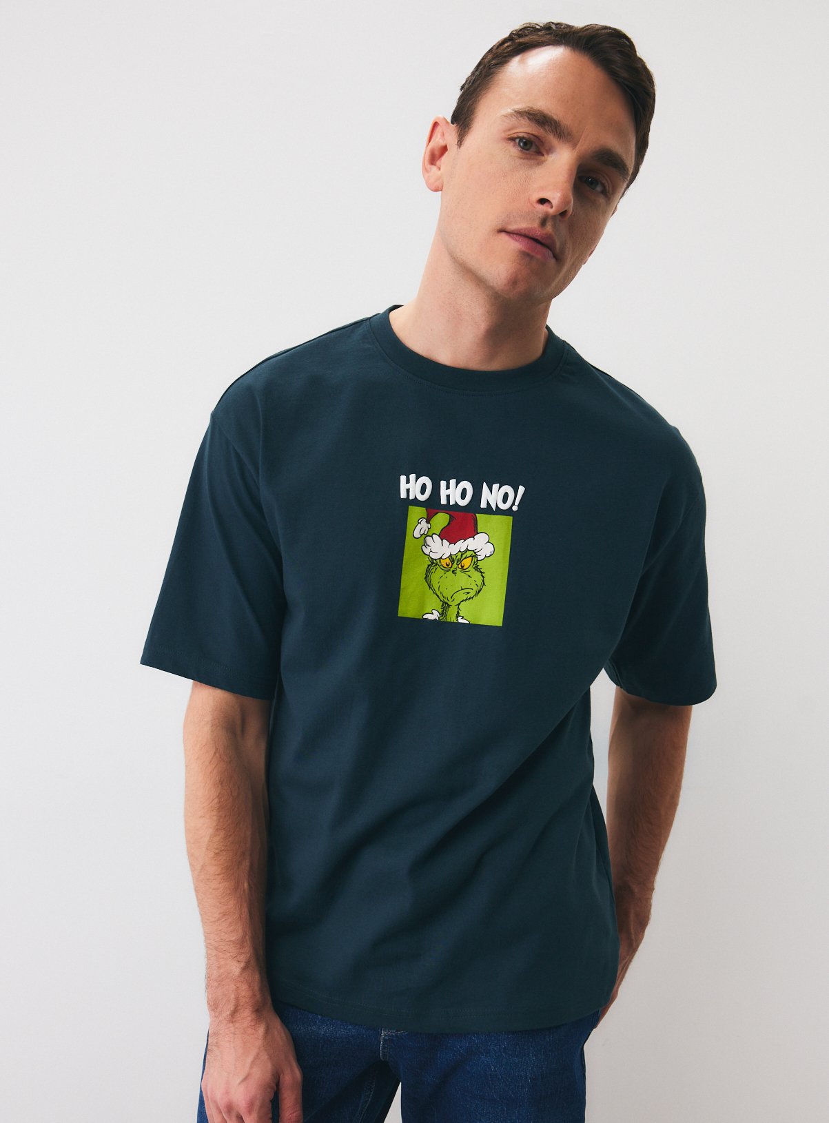 The Grinch Ho Ho No Graphic Print T-Shirt XXXL